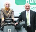 Councillor Teresa Page, the Mayor of Swindon with Derek Belcher